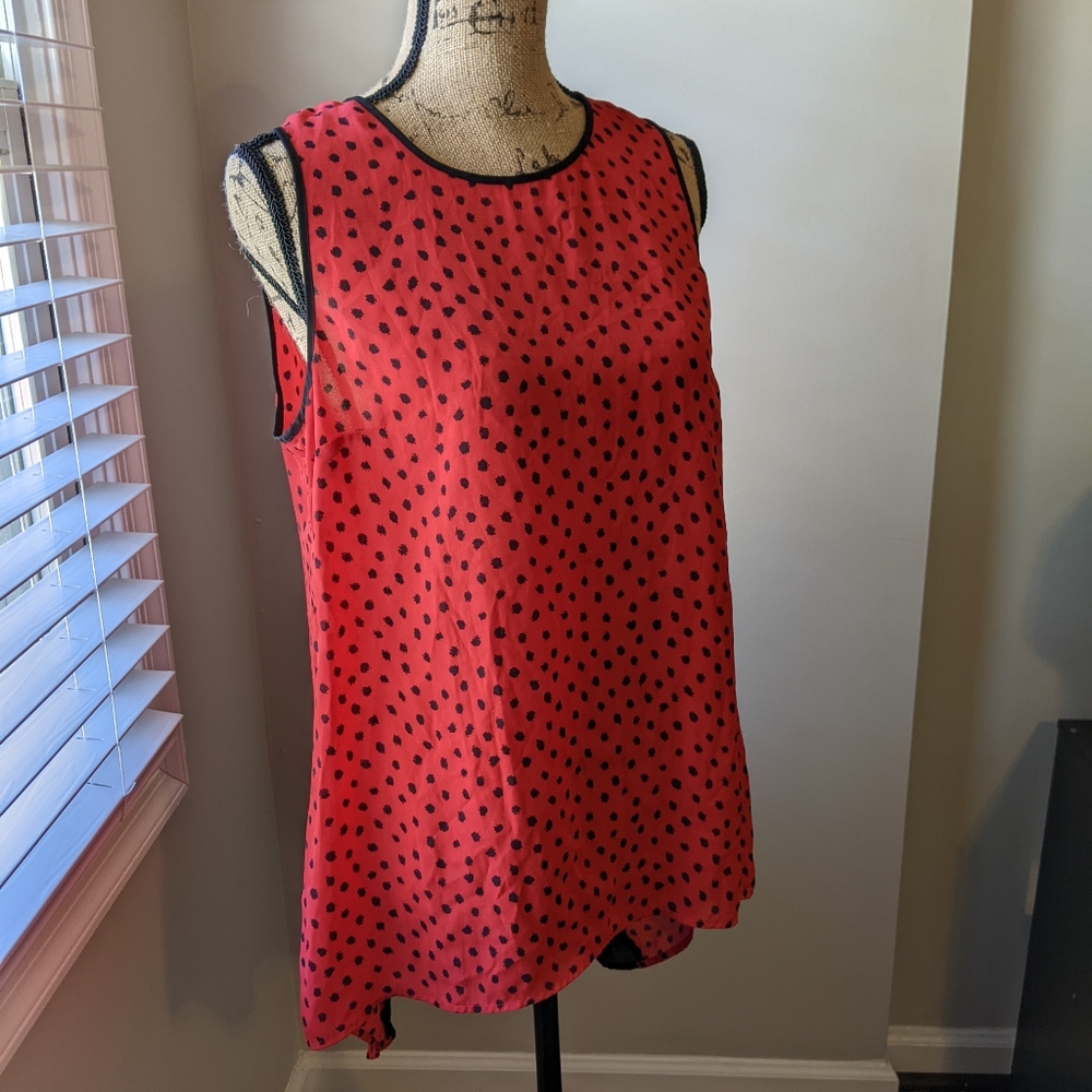 Flowy sheer tunic top